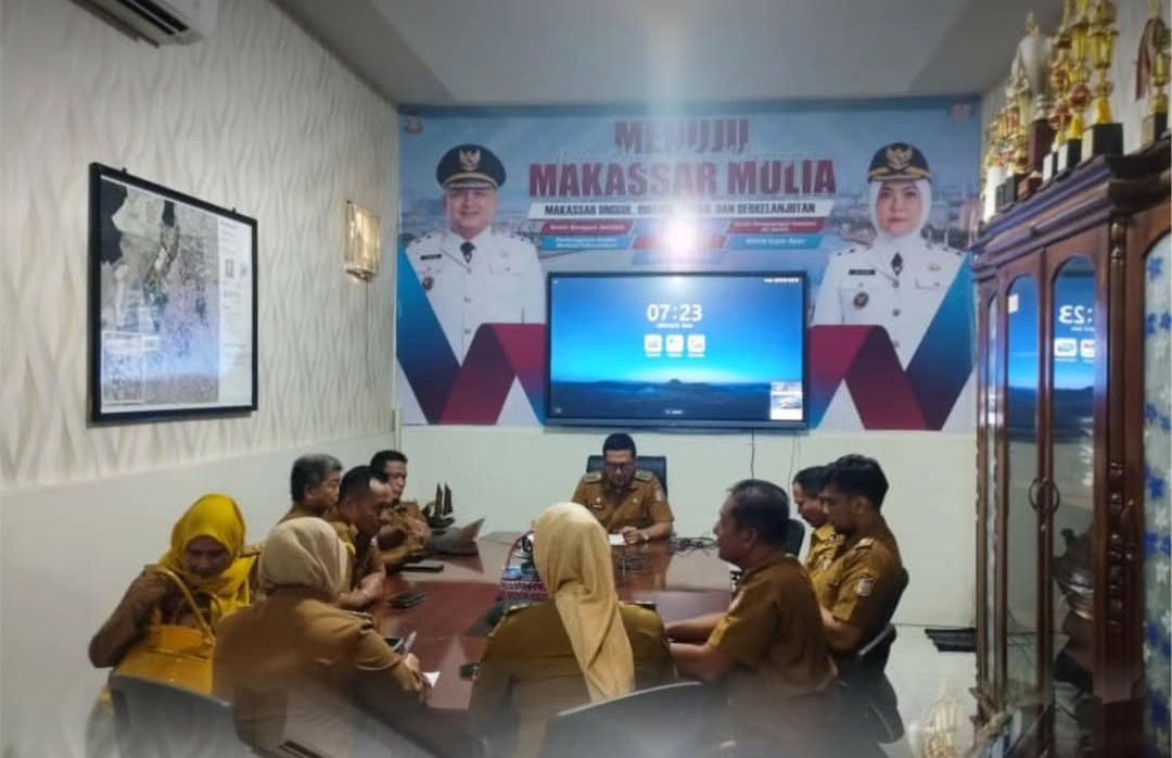 Rakor dan Evaluasi Bersama Lurah se-Kecamatan Mariso Kota Makassar