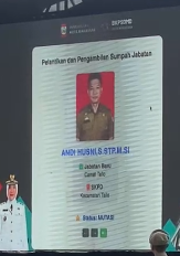 Resmi Dilantik, Andi Husni Kini Nahkodai Kecamatan Tallo