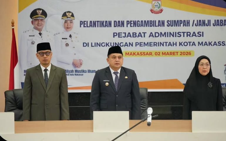 Wali Kota Makassar Lantik 27 Pejabat, Tekankan Percepatan Kinerja & Pelayanan Publik